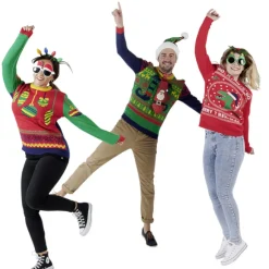 Bonnet de Noël à pompon sequin réversible rouge vert blanc-Gifi Sale