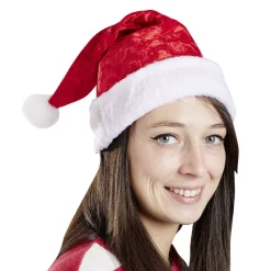 Bonnet de Noël en velours-Gifi Outlet