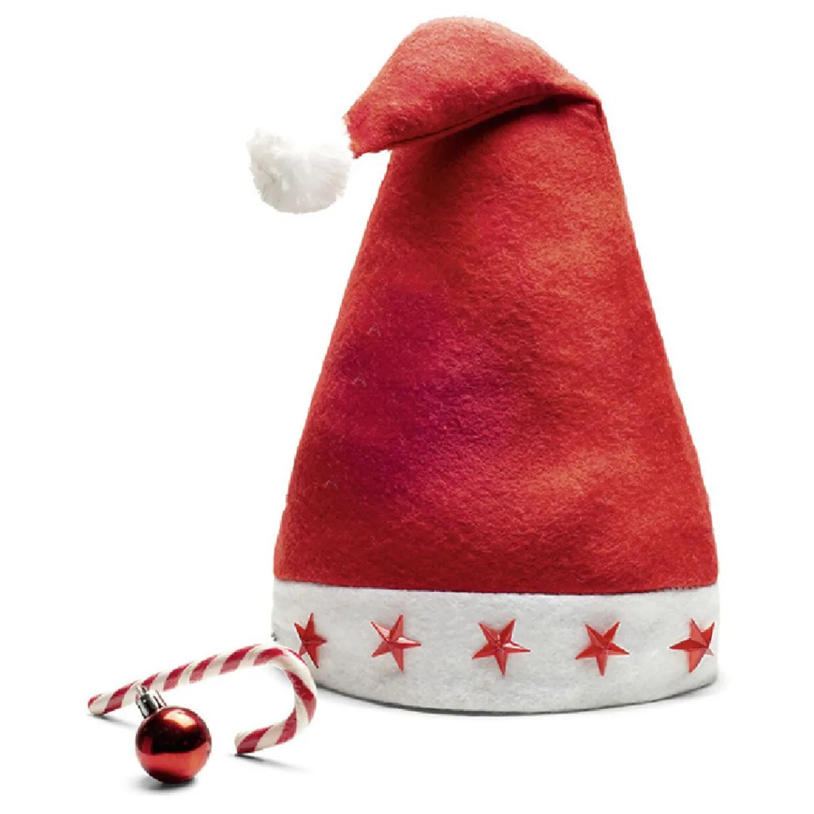 Bonnet de Noël lumineux motifs étoiles-Gifi