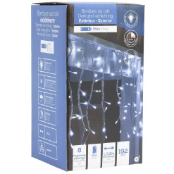 Bordure de toit lumineuse extérieur 192 LED blanches-Gifi Outlet