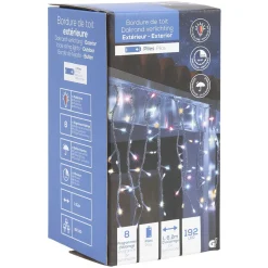 Bordure de toit lumineuse multicolore extérieur 192 LED-Gifi