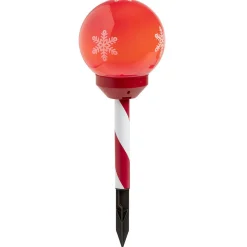 Borne lumineuse solaire 2en1 à planter et accrocher H42,5cm Ø14,5cm-Gifi New