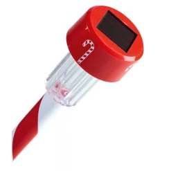 Borne solaire rouge et blanche motif sucre d orge-Gifi Best