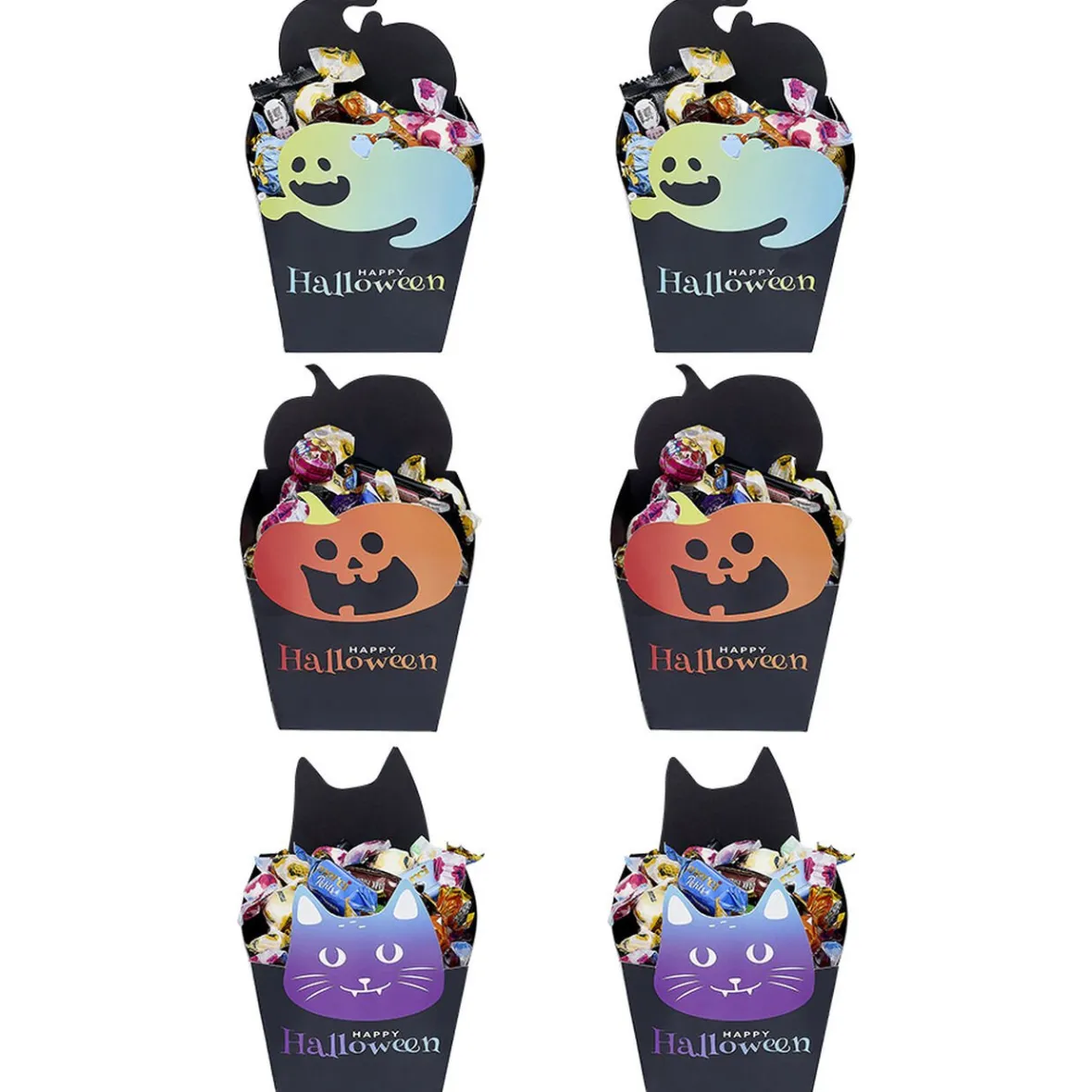 Boîte à bonbons Happy Halloween x6-Gifi Clearance
