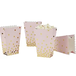 Boîte à bonbons ou pop corn rose et doré à poids x 4-Gifi Hot