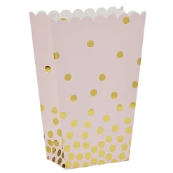 Boîte à bonbons ou pop corn rose et doré à poids x 4-Gifi Hot