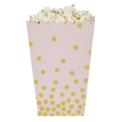 Boîte à bonbons ou pop corn rose et doré à poids x 4-Gifi Hot