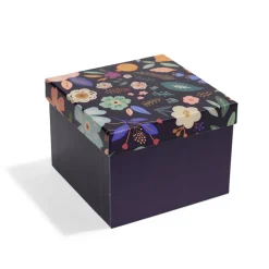 Boîte à cadeau carrée 15x15xH11cm - 2 modèles-Gifi Outlet