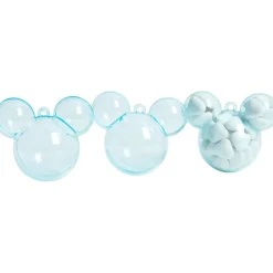 Boîte à dragées bleue transparent x3-Gifi Discount