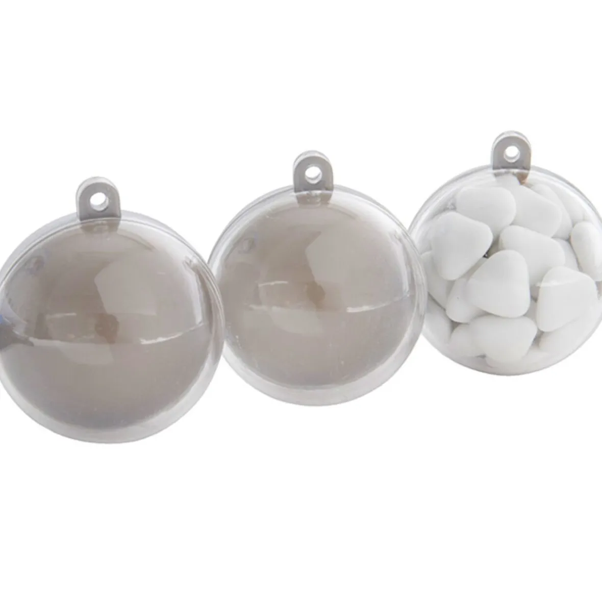 Boîte à dragées grise et transparente x3-Gifi Best