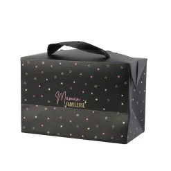 Boîte cadeau à étoiles pour Maman avec anse en tissu-Gifi Outlet