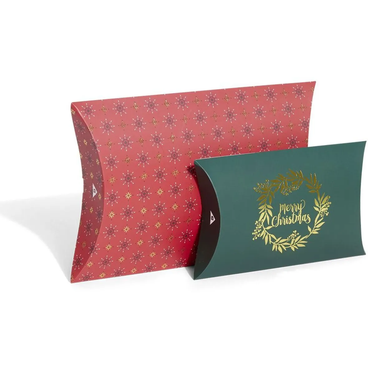 Boîte cadeau berlingot Noël traditionnel x2-Gifi Online