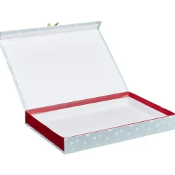 Boîte cadeau motif Père Noël Ours L.34,5 x l.24 x H.4 cm-Gifi Hot