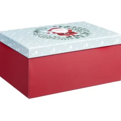 Boîte cadeau motif Père Noël L.32,5 x l.14,5 x H.23 cm-Gifi Outlet