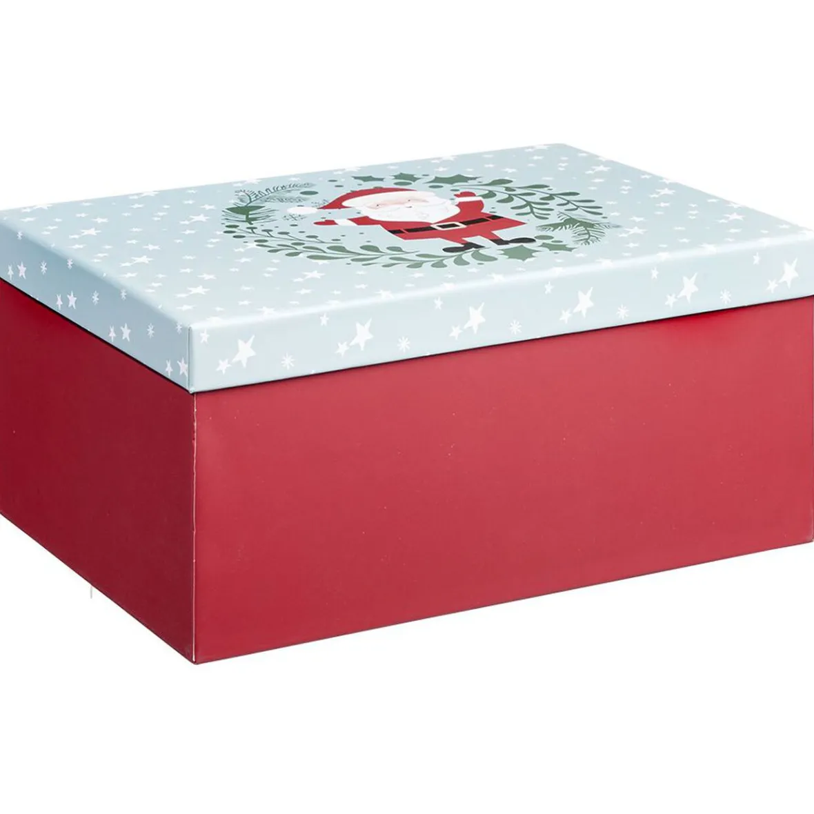 Boîte cadeau motif Père Noël L.32,5 x l.14,5 x H.23 cm-Gifi Outlet