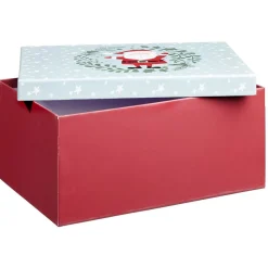 Boîte cadeau motif Père Noël L.32,5 x l.14,5 x H.23 cm-Gifi Outlet