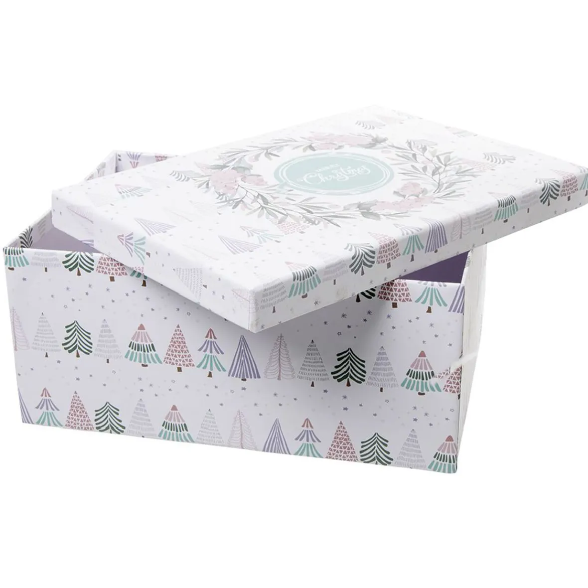 Boîte cadeau Noël Merry Christmas L.38,5 x l.17,5 x H.28 cm-Gifi Discount