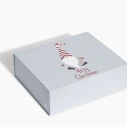 Boîte cadeau Noël pliable motif gnome-Gifi Online