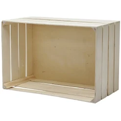 Boîte en bois grand modèle marron-Gifi Outlet