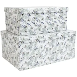 Boîte Noël design Jardin d'Hiver x2-Gifi Discount