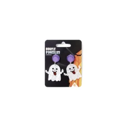 Boucles d'oreilles Halloween citrouille ou fantôme - 2 modèles-Gifi Discount