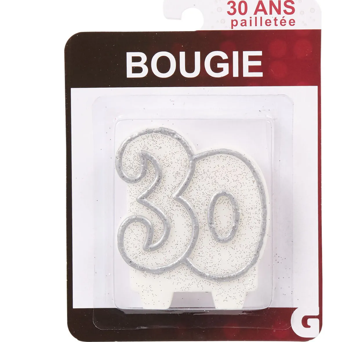 Bougie anniversaire chiffre 30-Gifi Discount