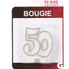 Bougie anniversaire chiffre 50-Gifi Outlet