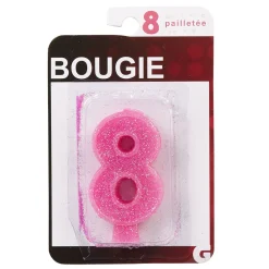 Bougie anniversaire chiffre 8-Gifi Best