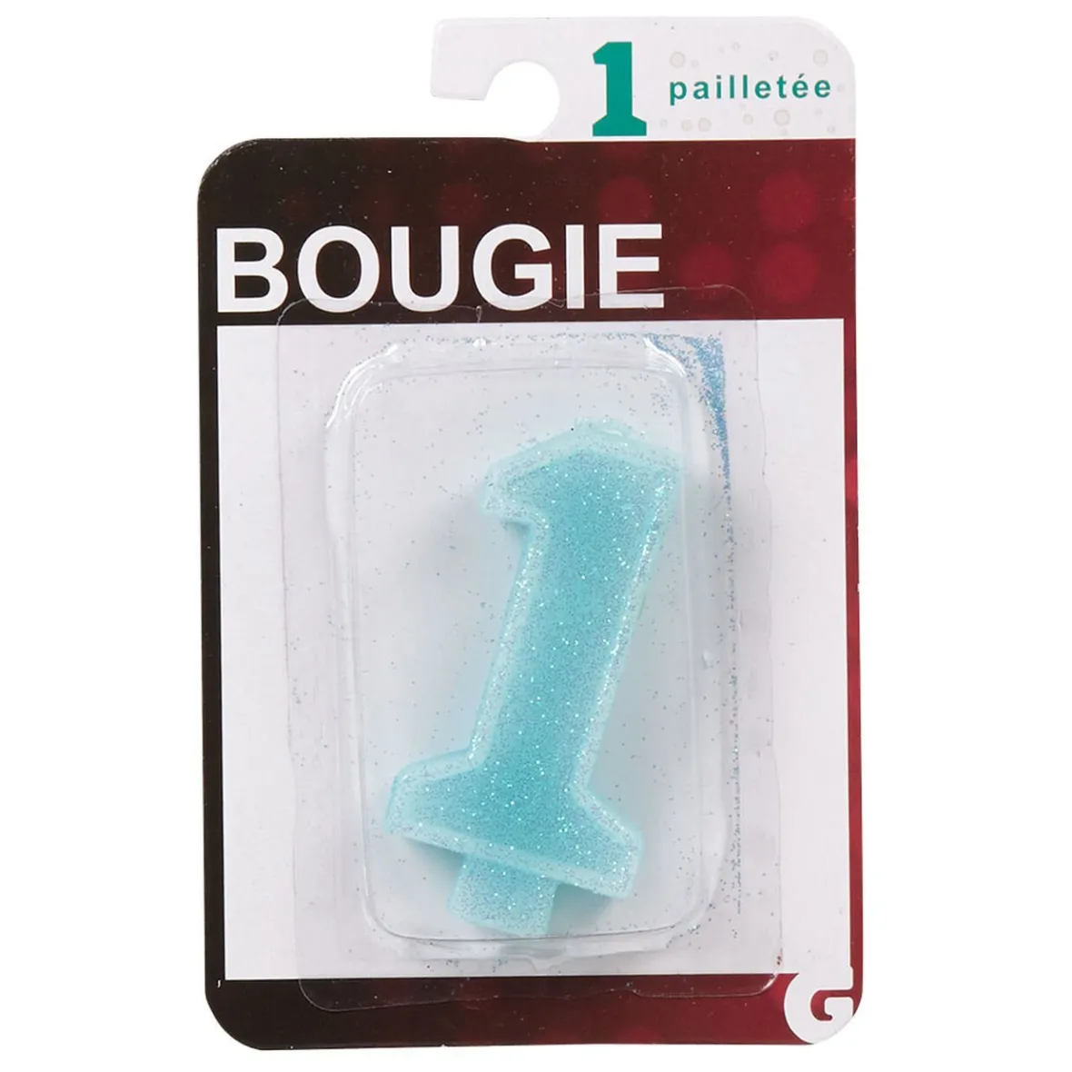 Bougie anniversaire chiffre 1-Gifi New
