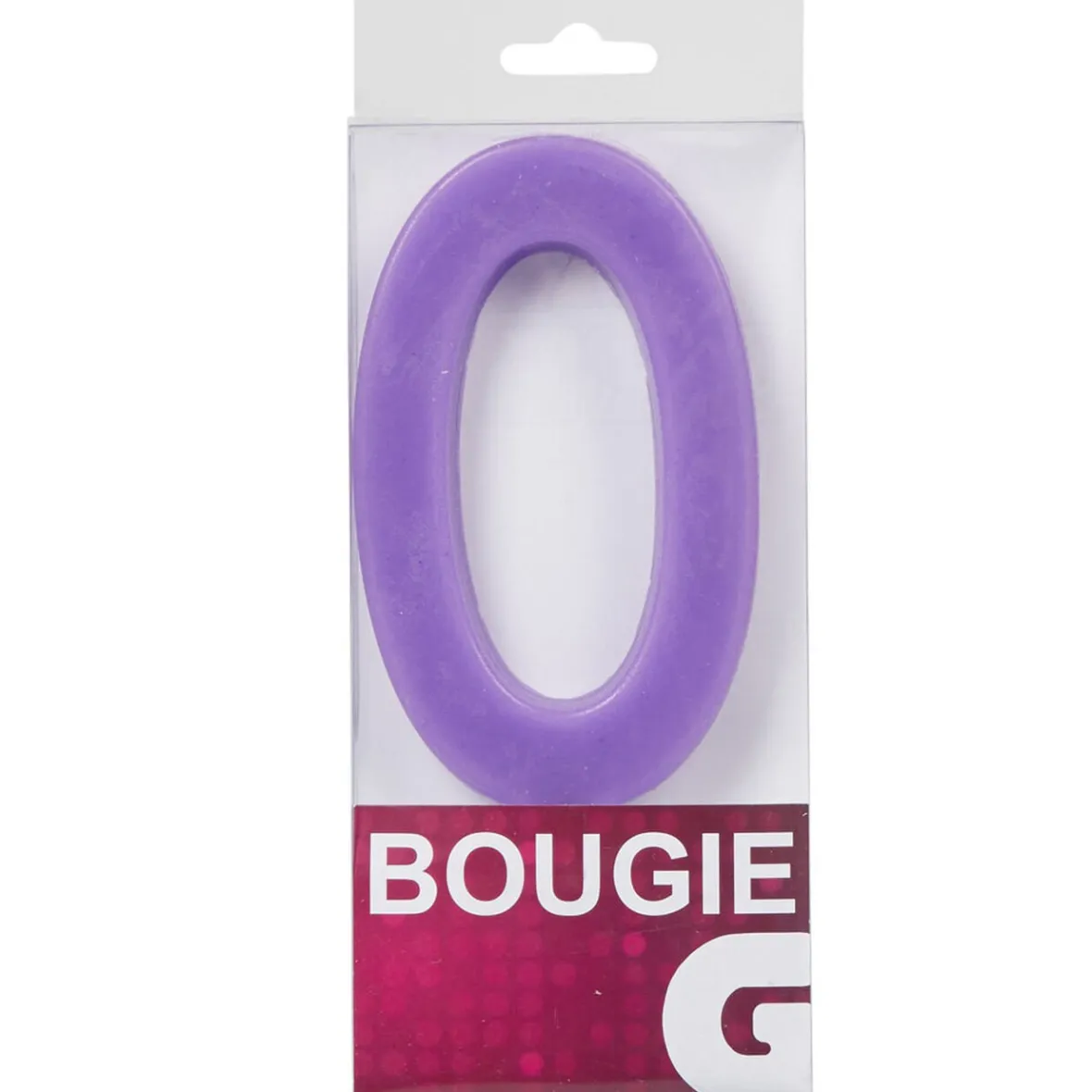 Bougie anniversaire chiffre 0 violet-Gifi Best