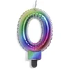 Bougie anniversaire chiffre 0 iridescent-Gifi Clearance