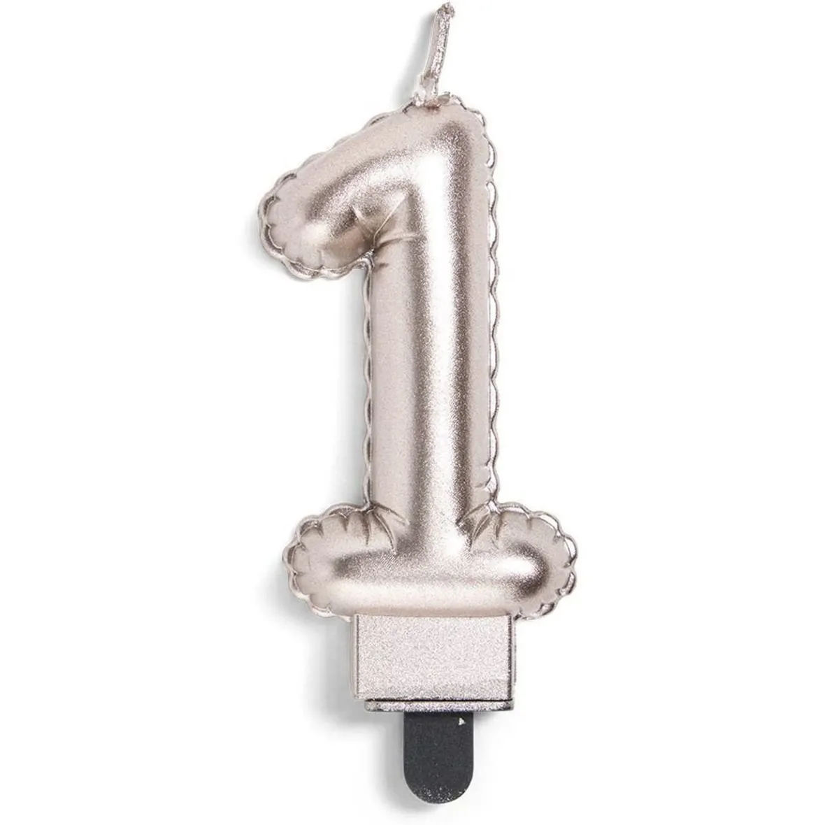 Bougie anniversaire chiffre 1 rose gold-Gifi New