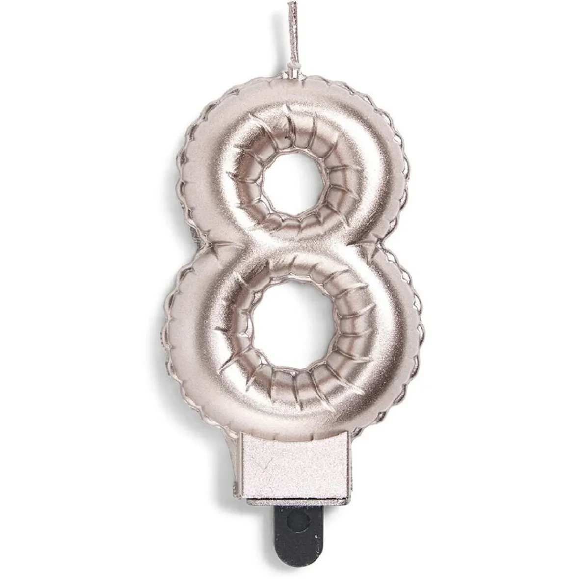 Bougie anniversaire chiffre 8 rose gold-Gifi Hot