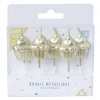 Bougie anniversaire cupcake doré x 5-Gifi Outlet