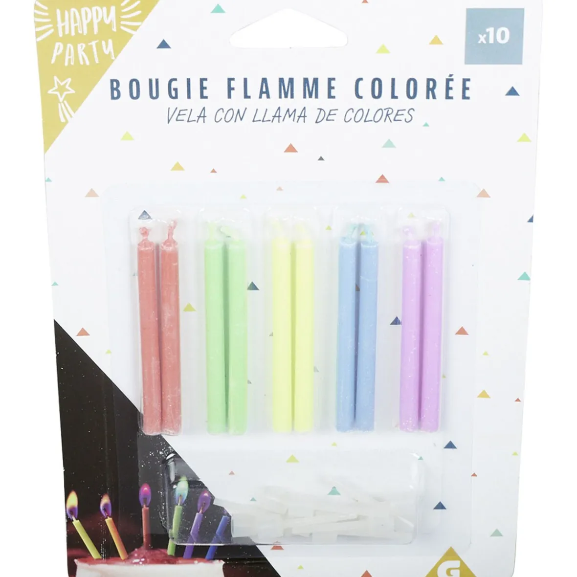 Bougie anniversaire flamme colorée-Gifi Best
