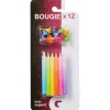Bougie anniversaire multicolore dégradé x12-Gifi Sale