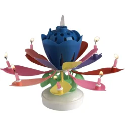 Bougie anniversaire musicale en forme de fleur-Gifi Sale