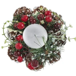 Bougie chauffe-plat avec couronne décorative-Gifi New