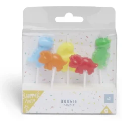 Bougie dinosaure pique x5-Gifi New