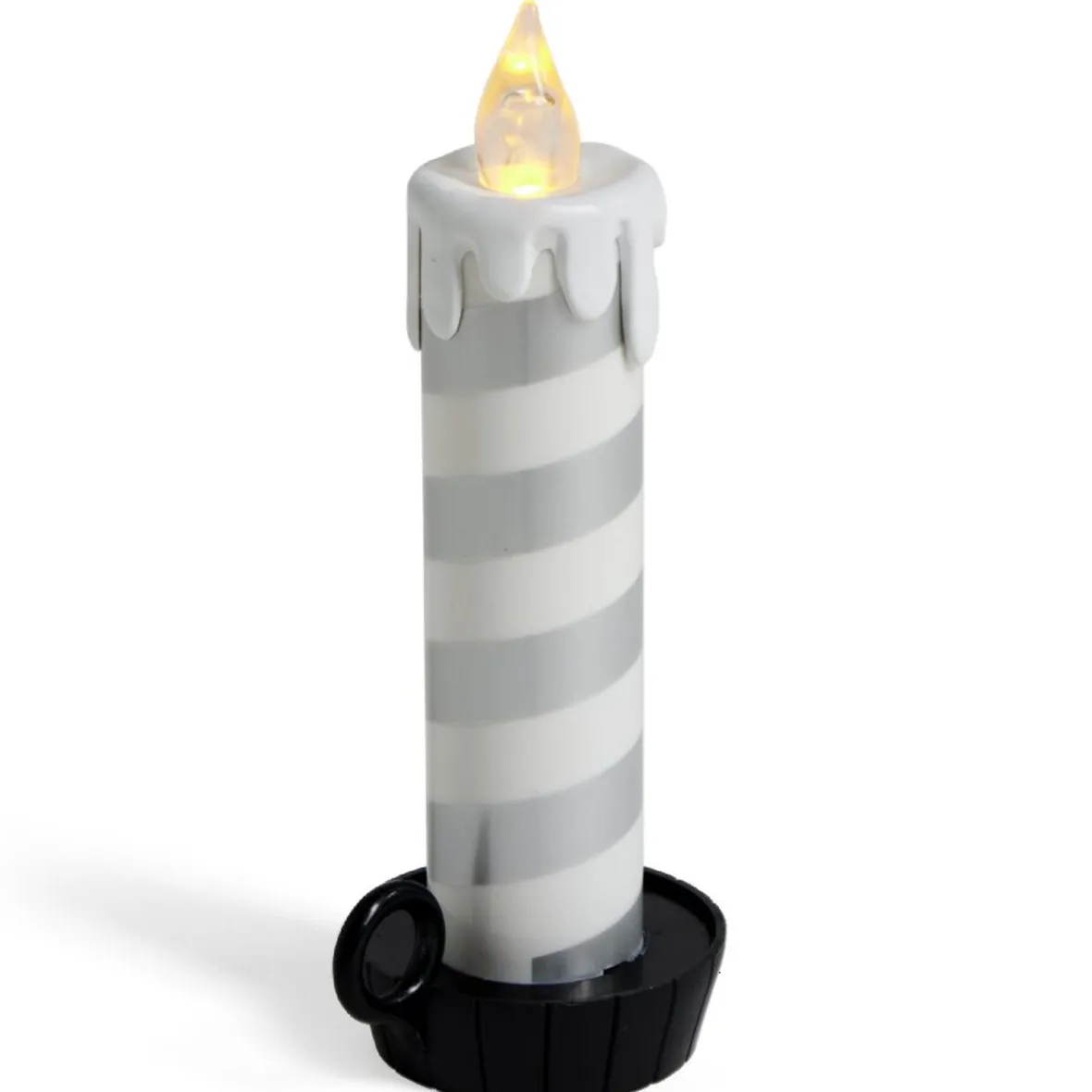 Bougie LED flamme effet fondant avec support - 3 coloris-Gifi New