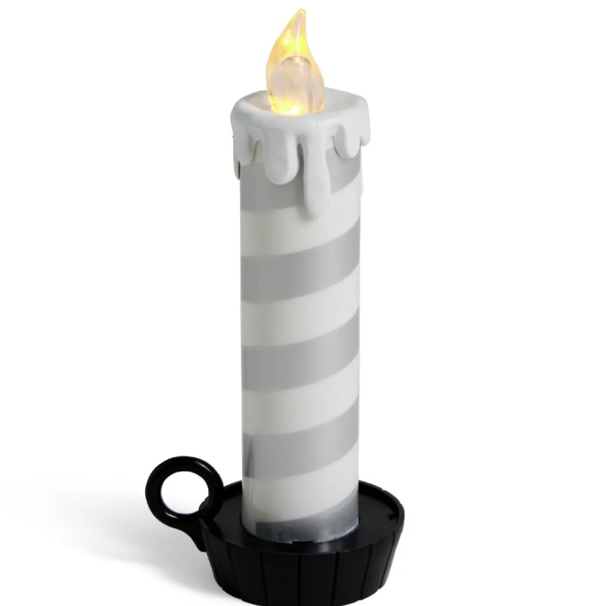 Bougie LED flamme effet fondant avec support - 3 coloris-Gifi New