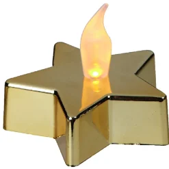 Bougie led étoile dorée-Gifi Online