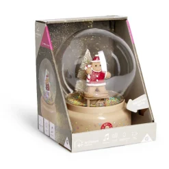 Boule à neige lumineuse animée musicale bonhomme pain d'épices - 2 modèles-Gifi Hot
