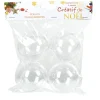 Boule création de Noël x4-Gifi Hot