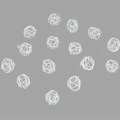 Boule déco blanche x15-Gifi Outlet