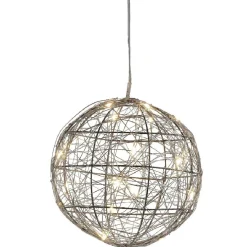 Boule décorative argentée lumineuse-Gifi Hot