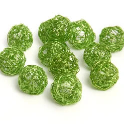 Boule décorative verte anis x12-Gifi Best