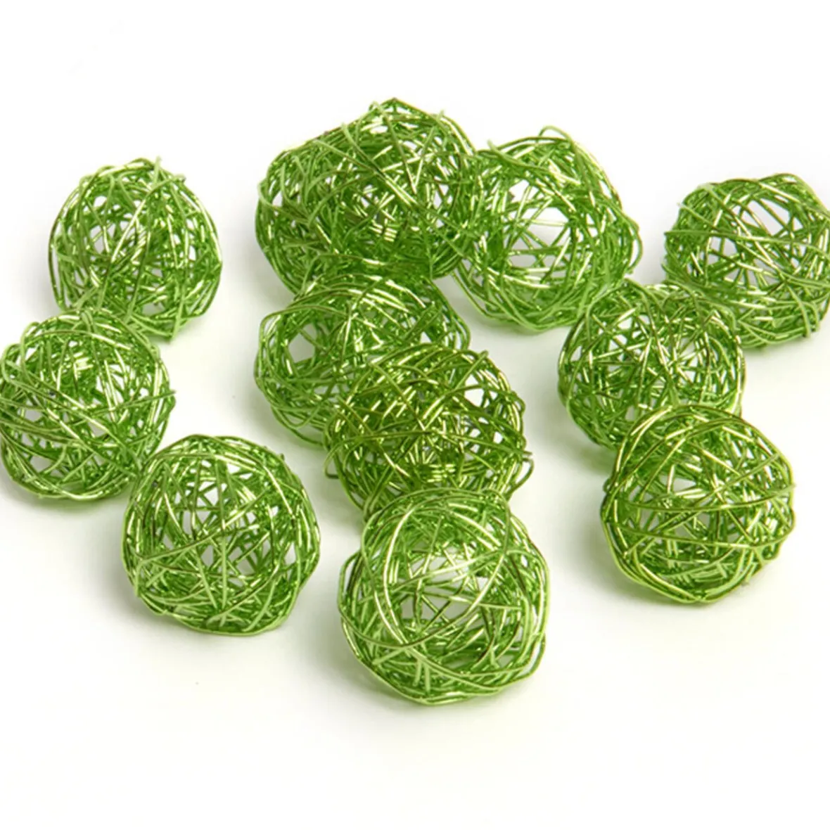 Boule décorative verte anis x12-Gifi Best