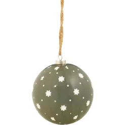 Boule de Noël à fleurs-Gifi Discount