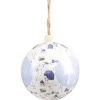 Boule de Noël à motif bleu et blanc Ø12cm-Gifi Online